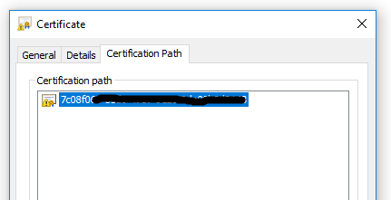 SSL Certificate Intermediates