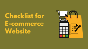 Checklist for E commerce website security