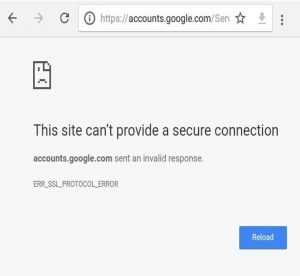 ERR_SSL_PROTOCOL_ERROR