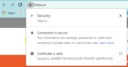 EV SSL certificate