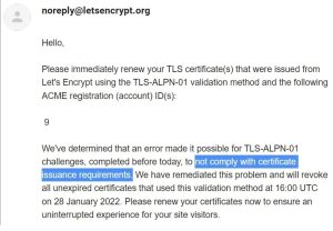 Let’s Encrypt Certificates